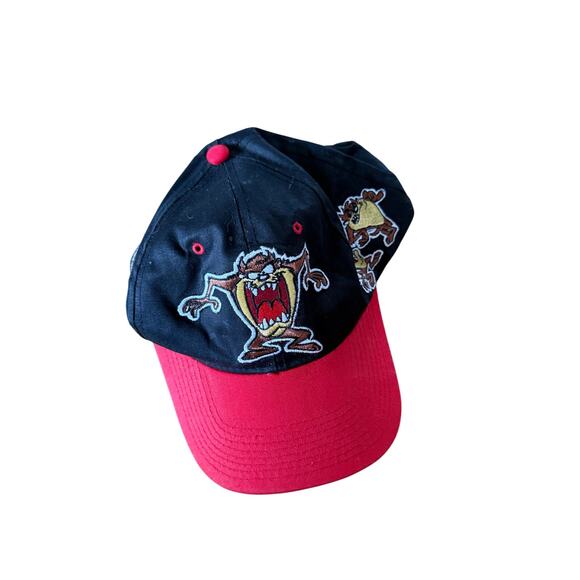 Vintage 90s Tasmanian Devil black and red baseball cap - Picture 1 of 8